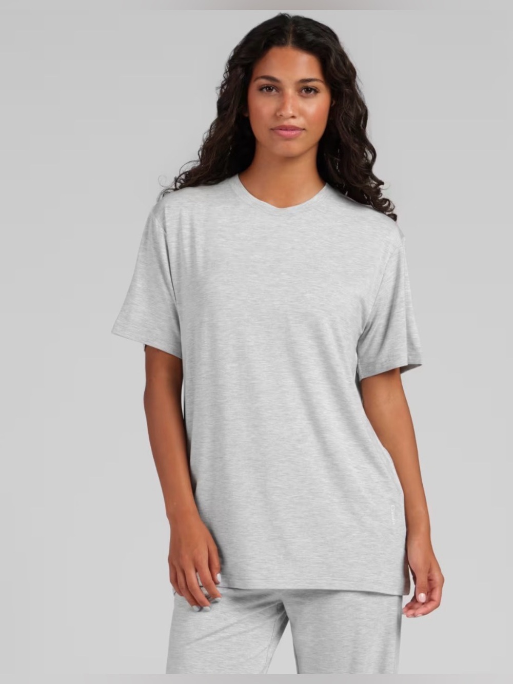 Comfrt Cloud Lounge Tee Short Sleeve Heather Gray Size Medium